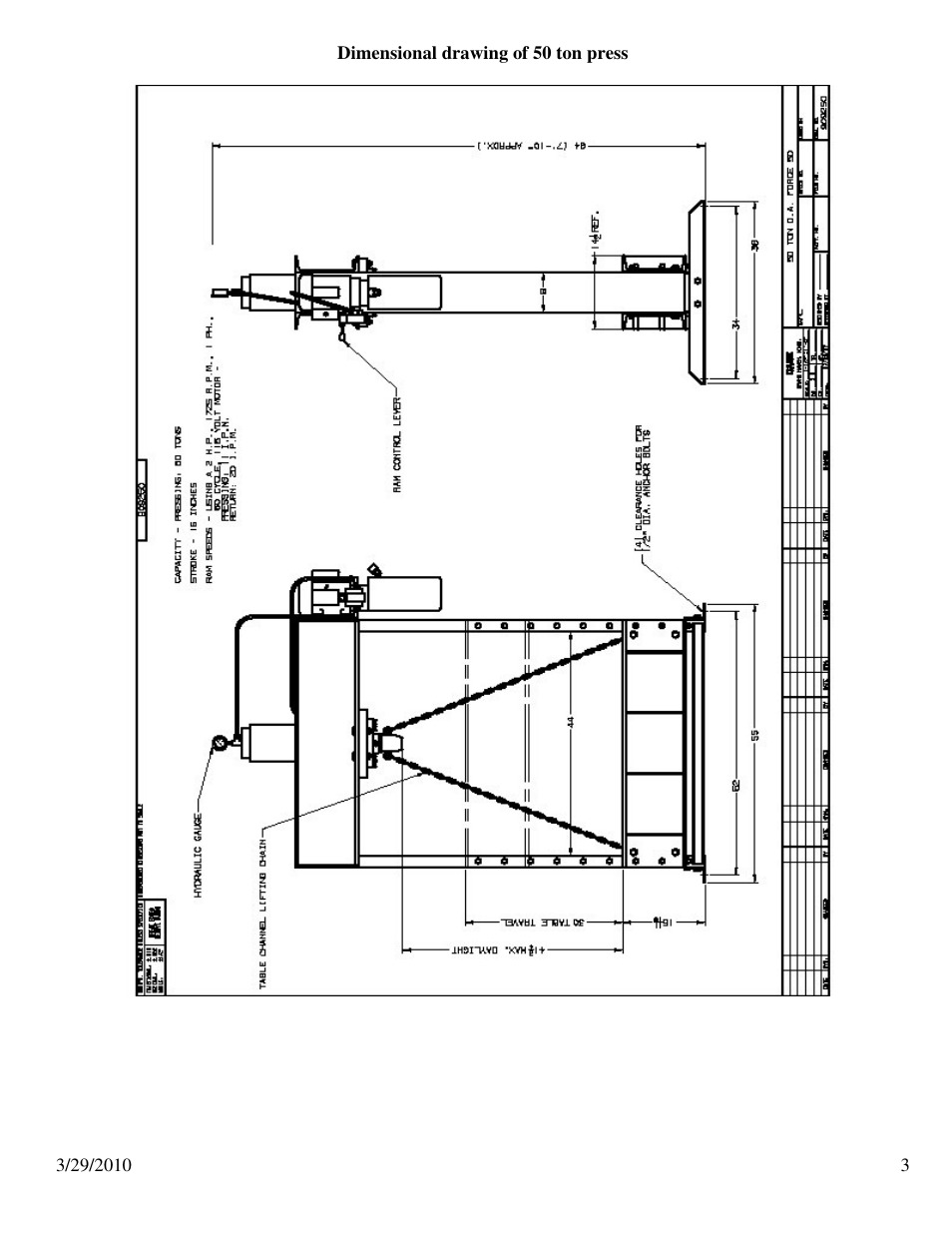 Dake Dura Press Force - 50 User Manual | Page 3 / 14