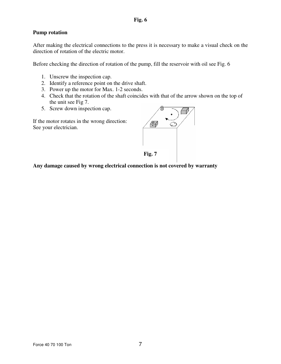 Dake Dura Press Force - 40/70/100 User Manual | Page 7 / 25