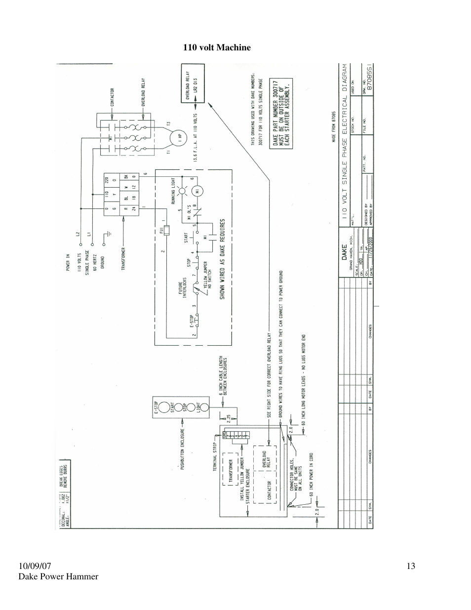 Dake Model H-100 User Manual | Page 13 / 14