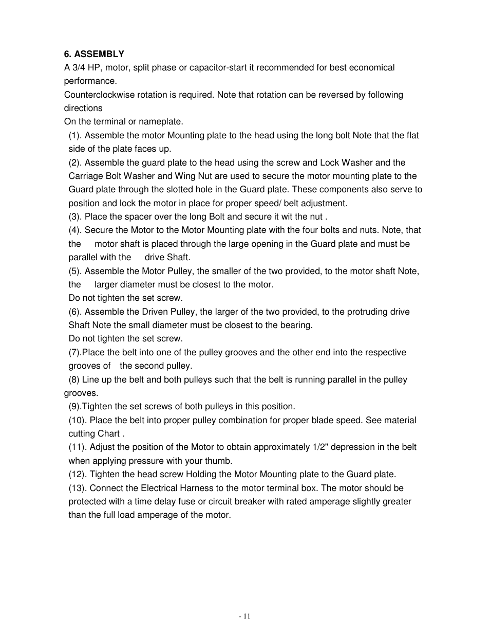 Dake Model SE 712 User Manual | Page 12 / 35