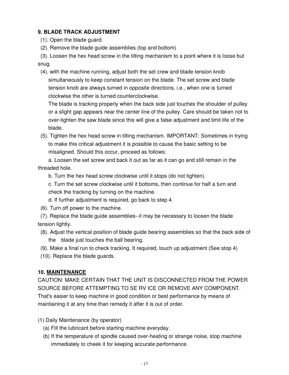 Dake Model SE 712 User Manual | Page 18 / 35