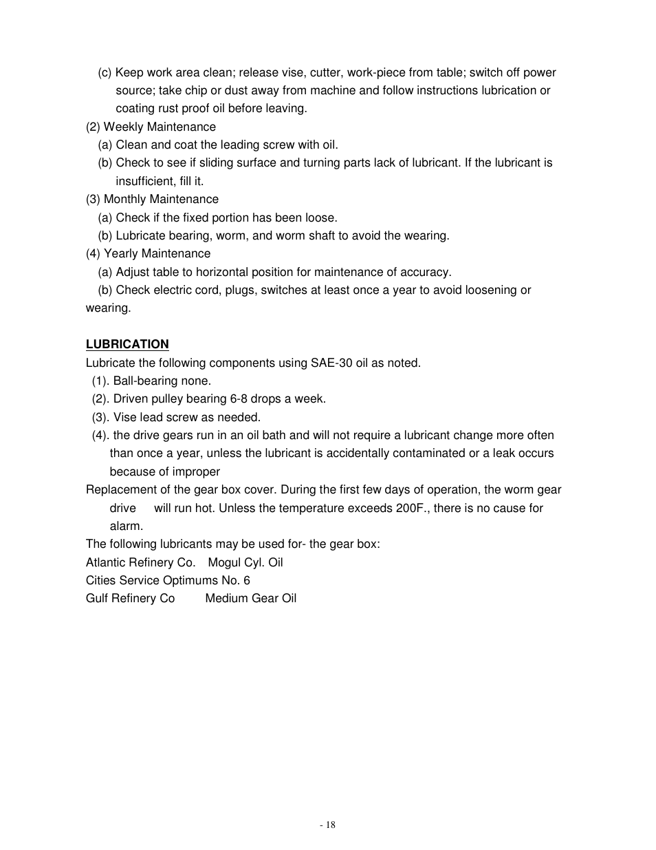 Dake Model SE 712 User Manual | Page 19 / 35