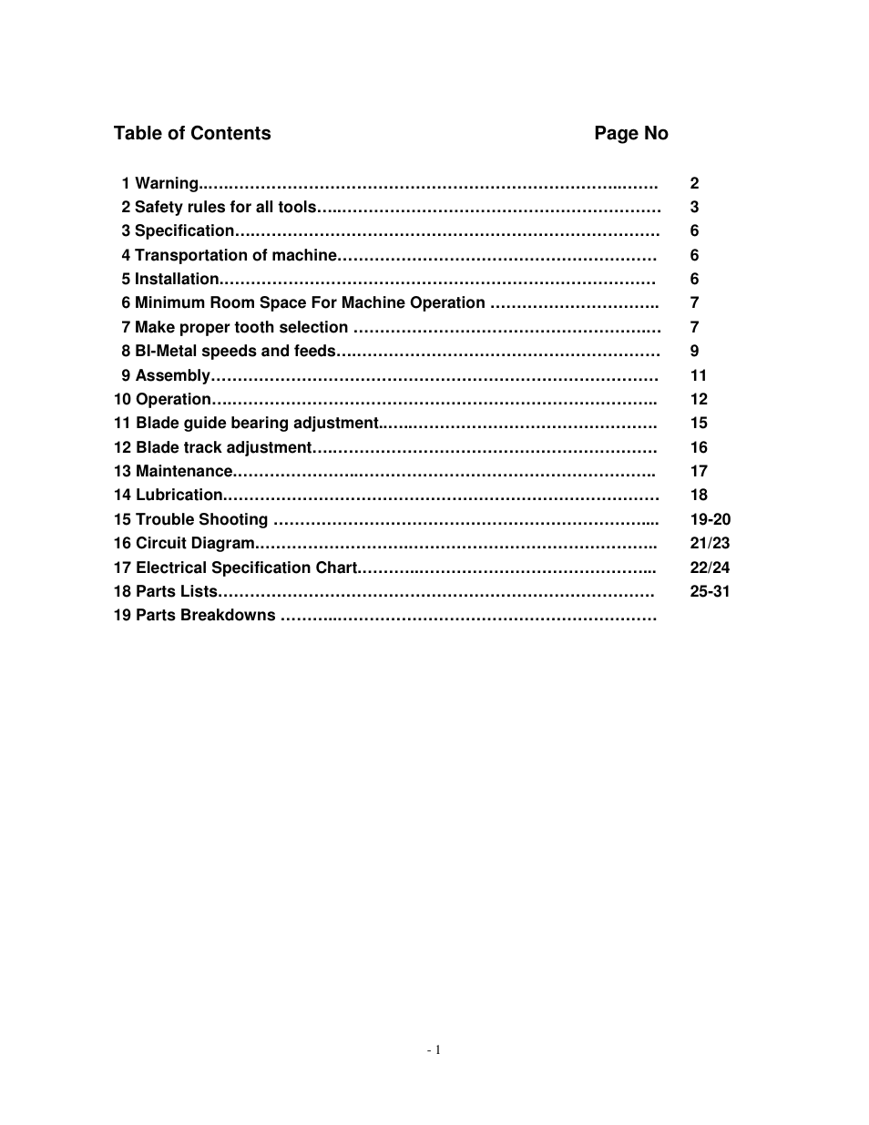 Dake Model SE 712 User Manual | Page 2 / 35