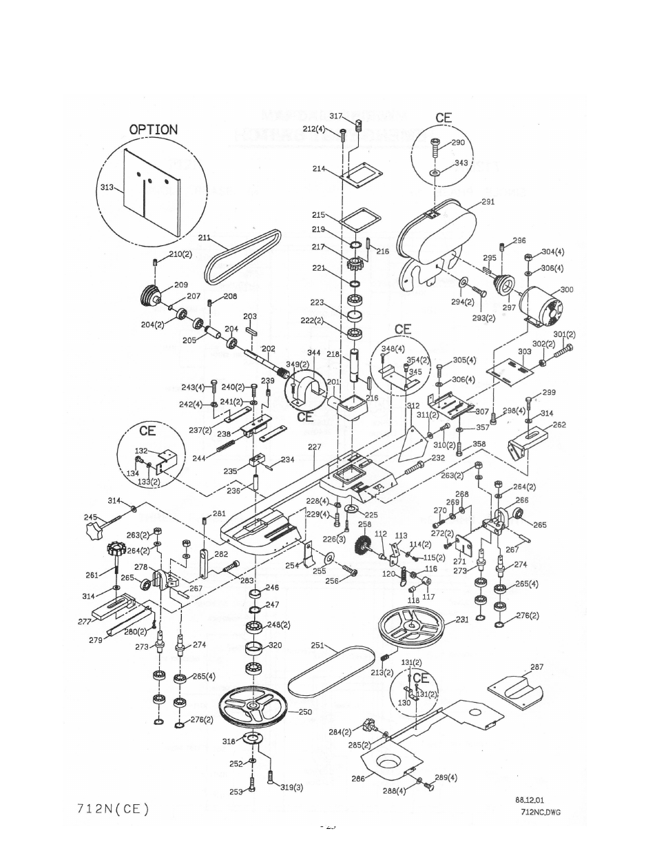 Dake Model SE 712 User Manual | Page 26 / 35