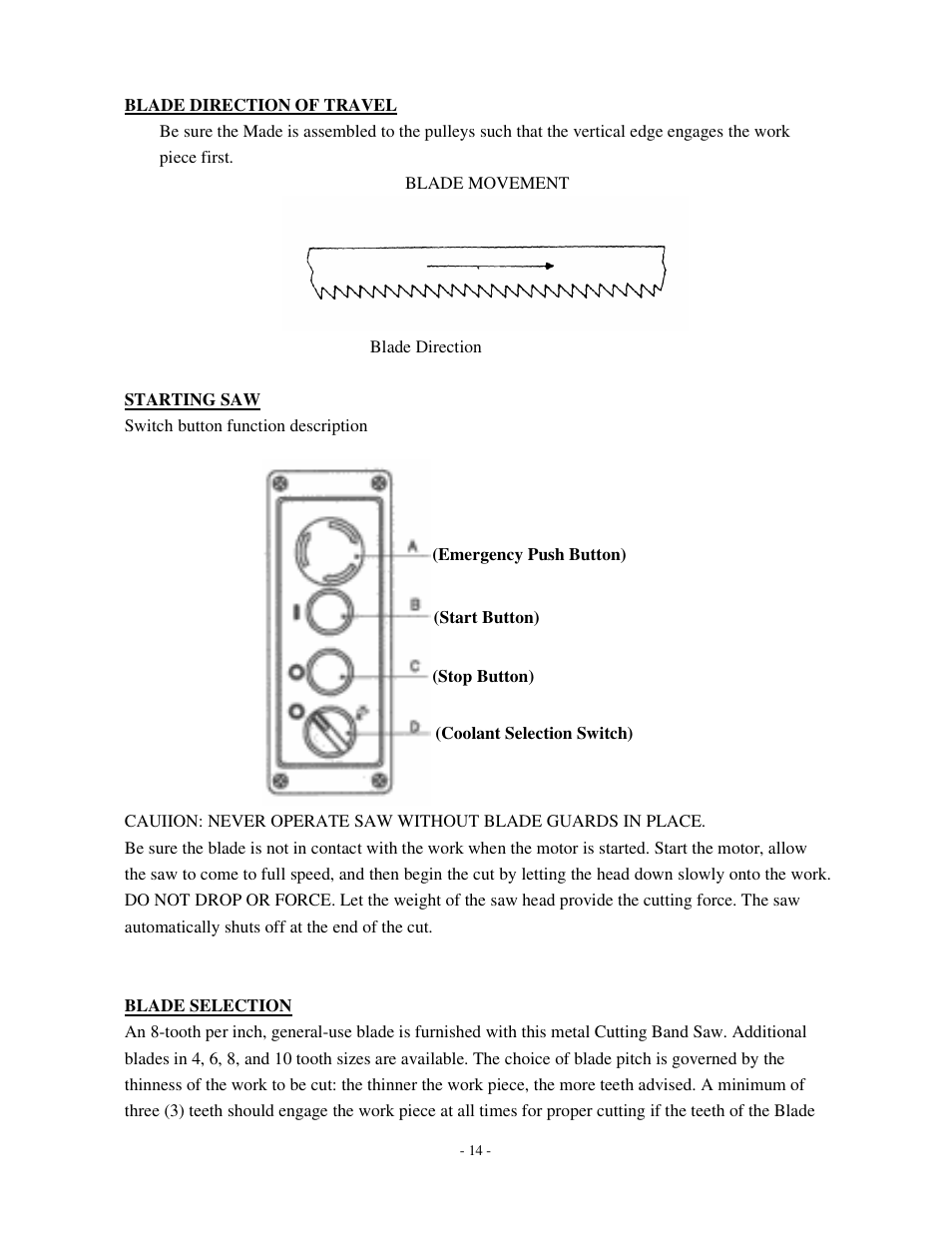 Dake Model SE 912 User Manual | Page 14 / 34