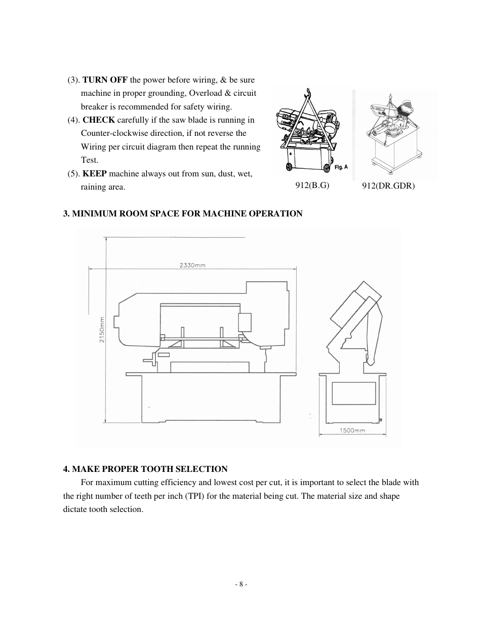 Dake Model SE 912 User Manual | Page 8 / 34