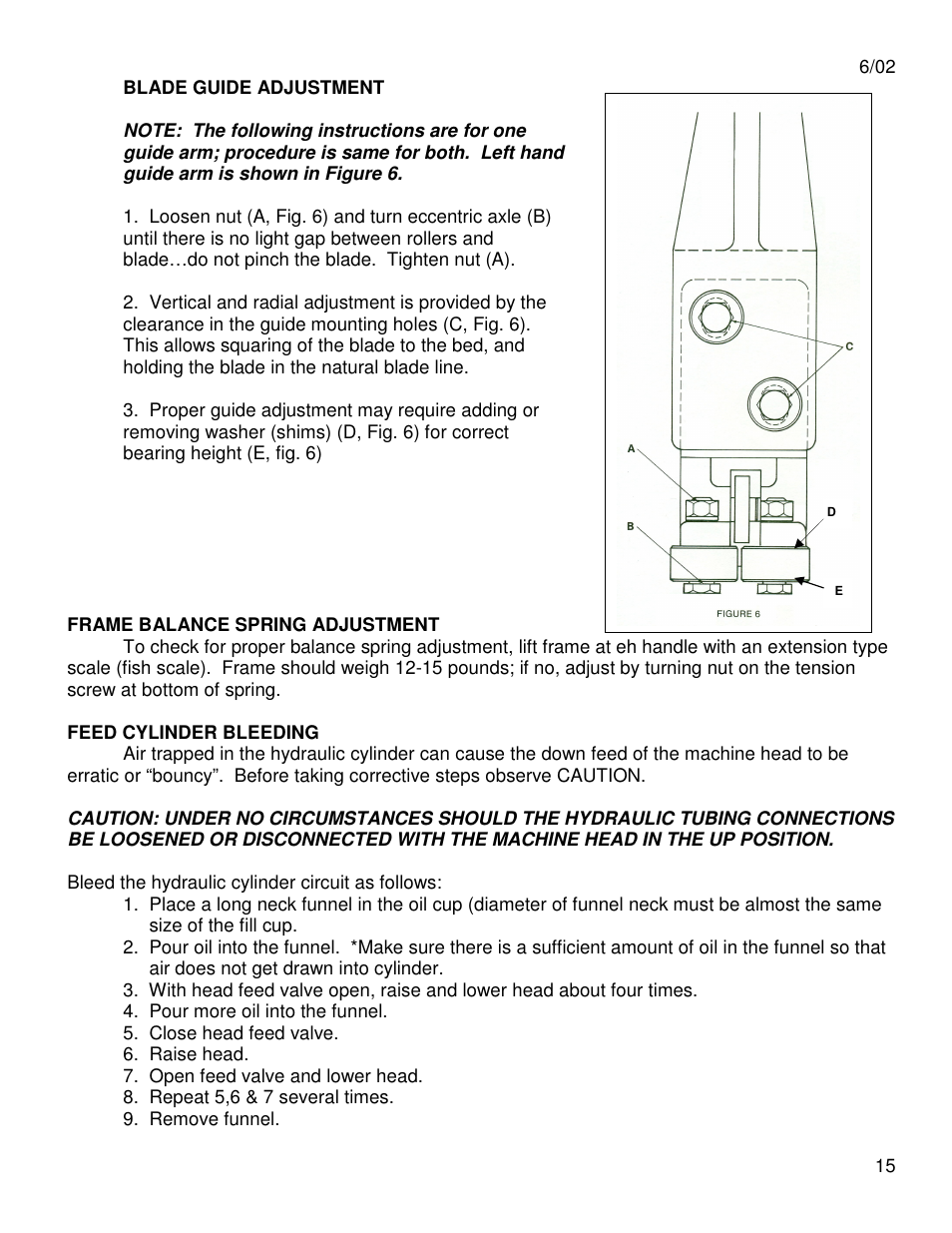 Dake Model Johnson J Saws User Manual | Page 15 / 26