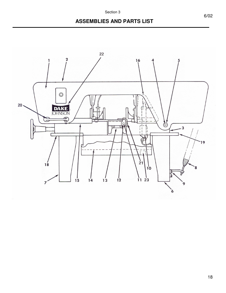 Dake Model Johnson J Saws User Manual | Page 18 / 26