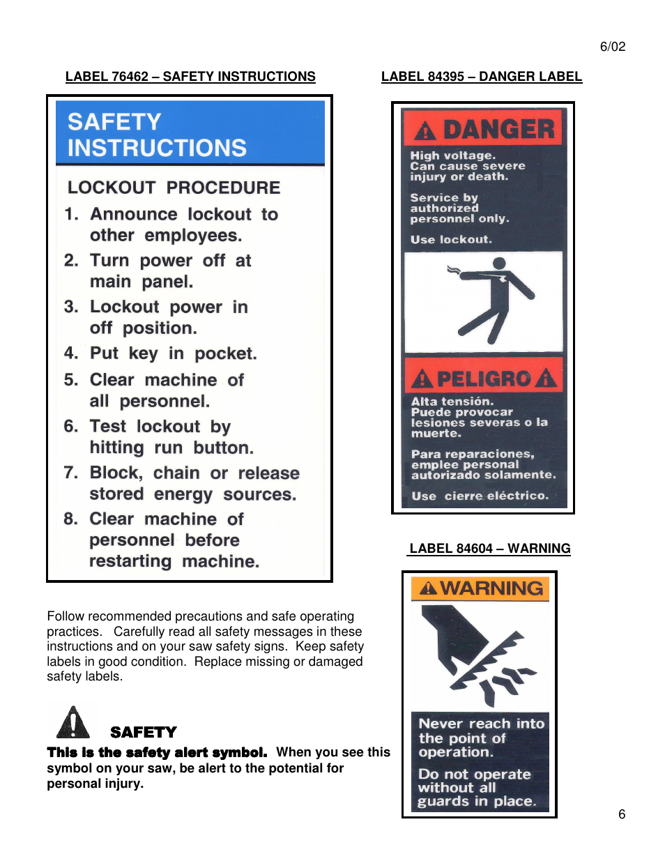 Dake Model Johnson J Saws User Manual | Page 6 / 26