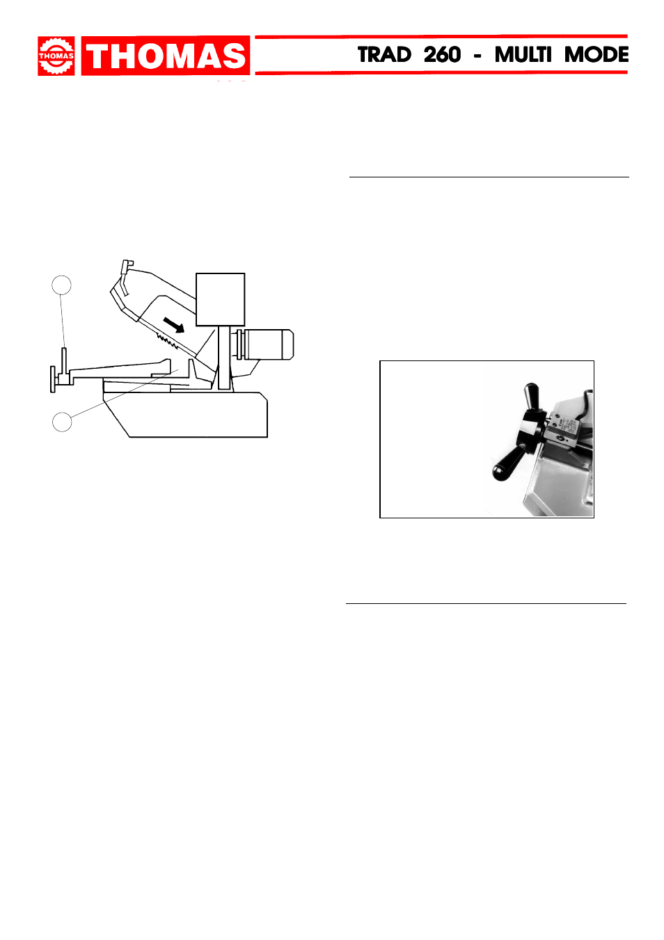 Trad 260 - mul, Regulating the machine | Dake Model TRAD 260 User Manual | Page 10 / 28
