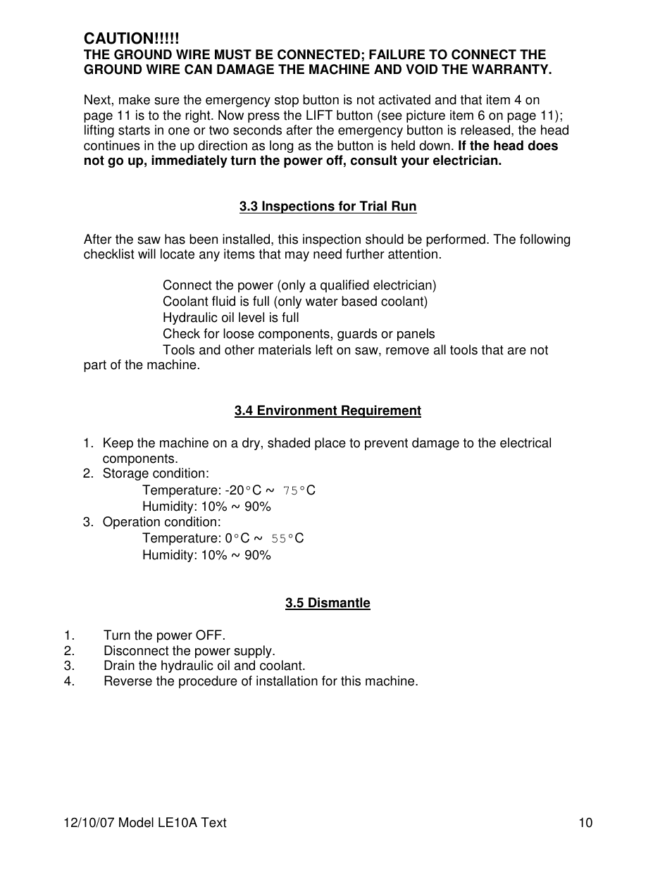 Dake Model LE10A User Manual | Page 10 / 24