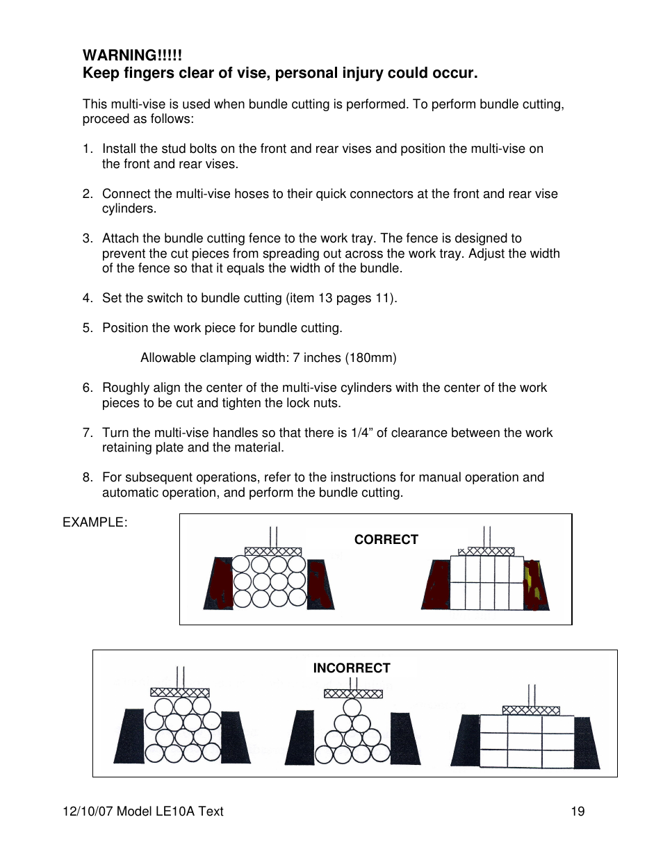 Dake Model LE10A User Manual | Page 19 / 24