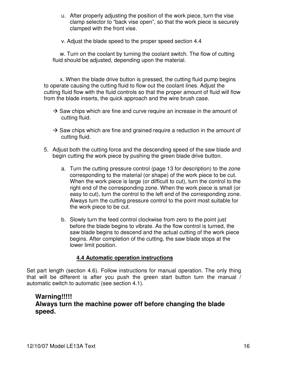 Dake Model LE 13A User Manual | Page 16 / 24