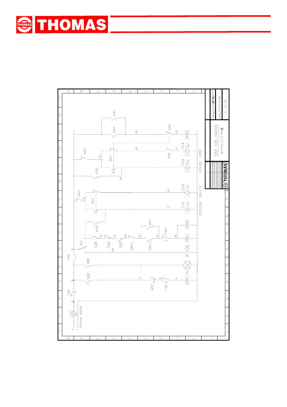 Sar 440 sa gds, Thom as | Dake Model SAR 440 User Manual | Page 24 / 32