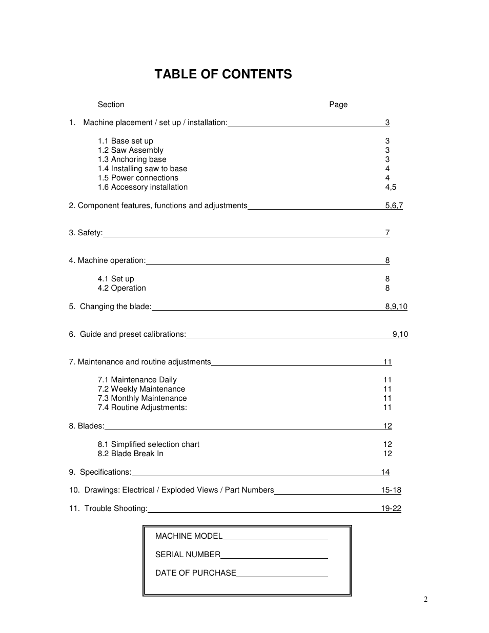 Dake Model Zip 28 User Manual | Page 2 / 22