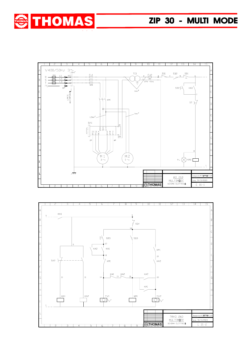 Zip 30 - mul, Wiring diagrams | Dake Model Zip 30 User Manual | Page 22 / 28