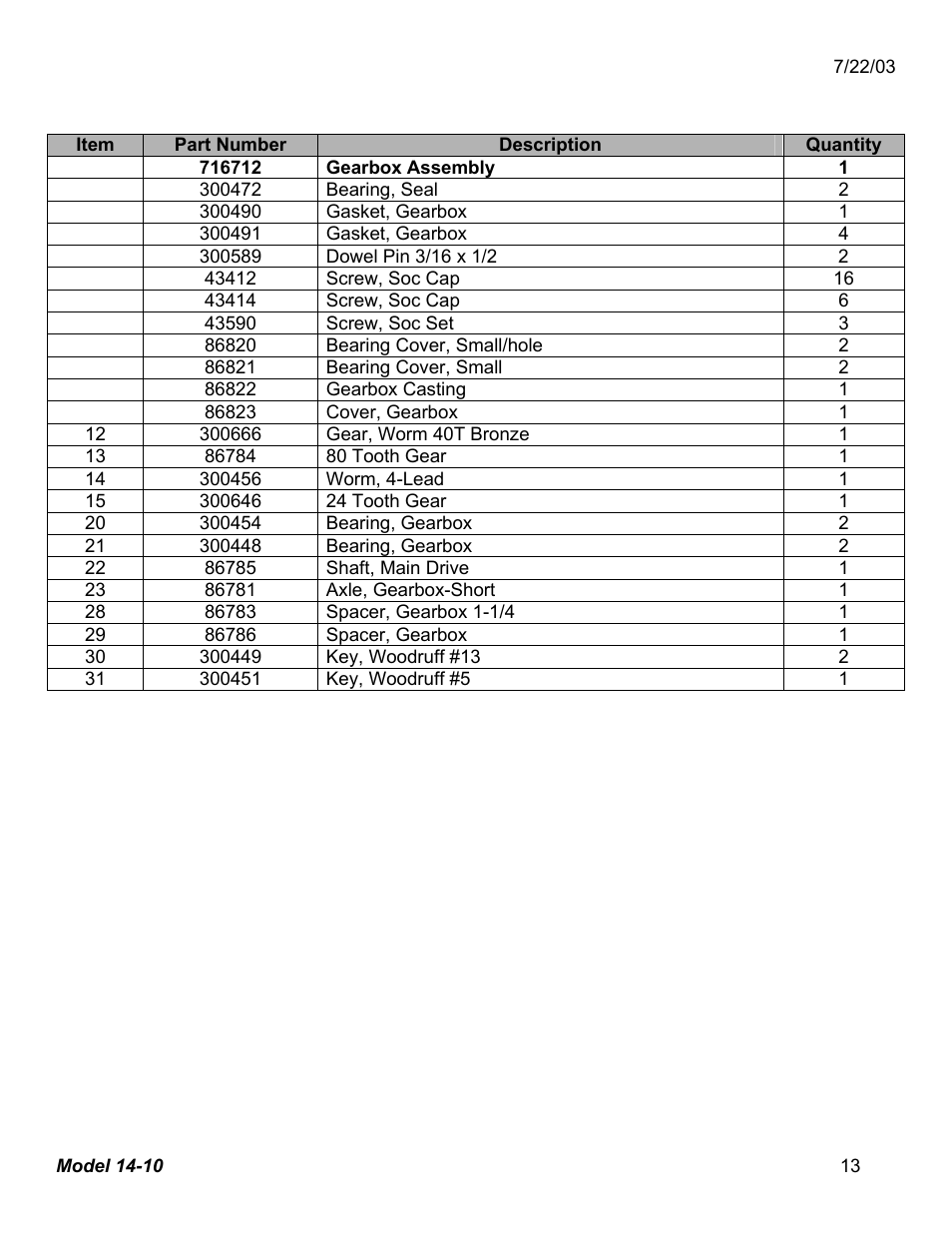 Dake Model 14-10 User Manual | Page 13 / 13