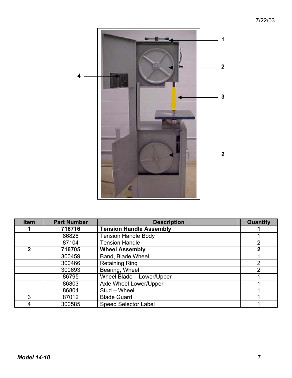 Dake Model 14-10 User Manual | Page 7 / 13