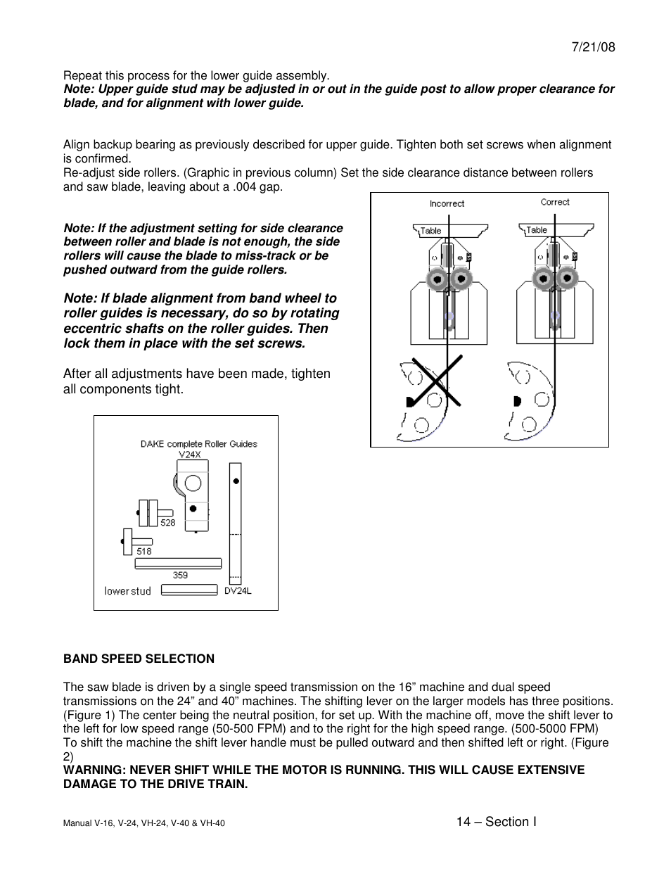 Dake Model E-V Series User Manual | Page 14 / 26