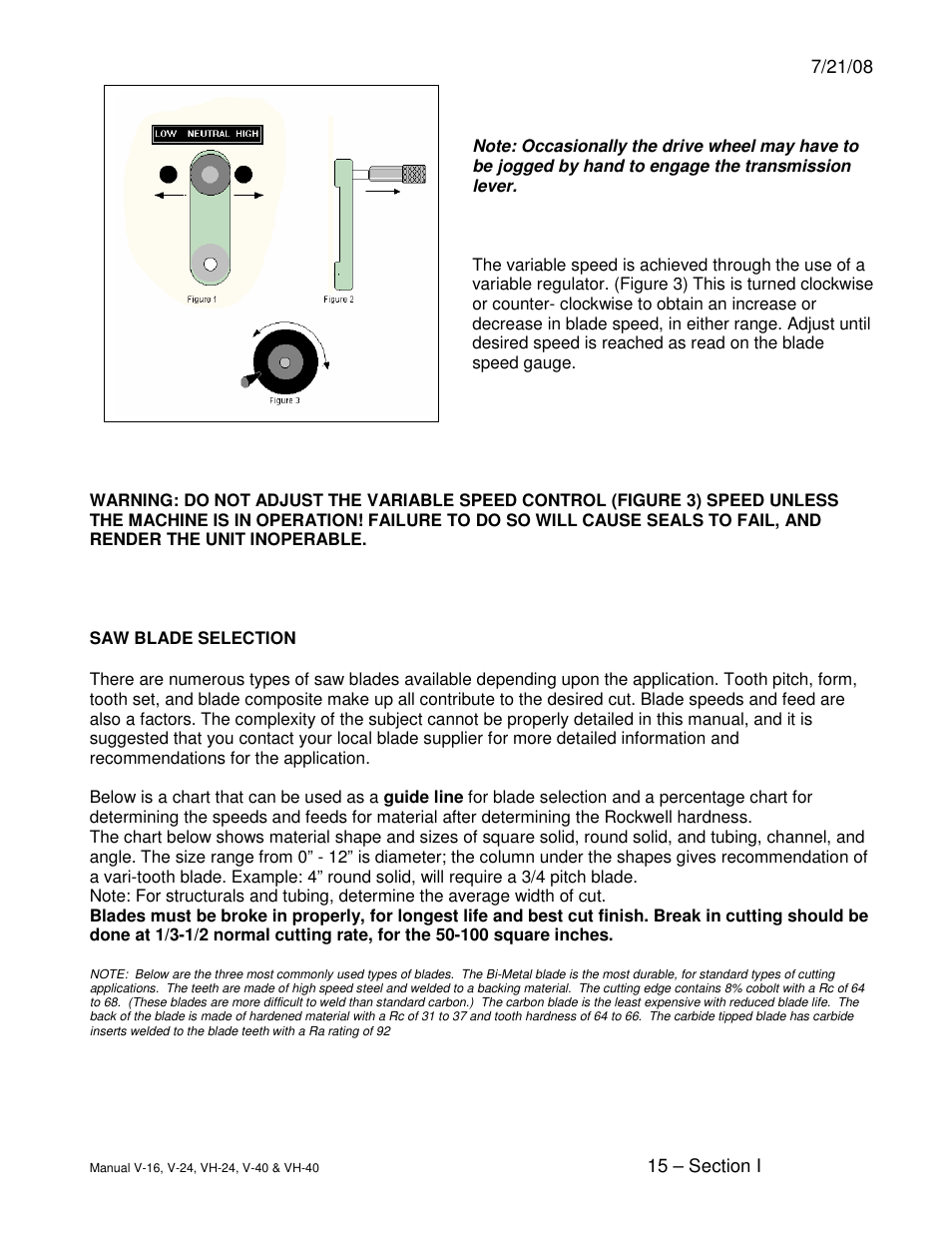 Dake Model E-V Series User Manual | Page 15 / 26