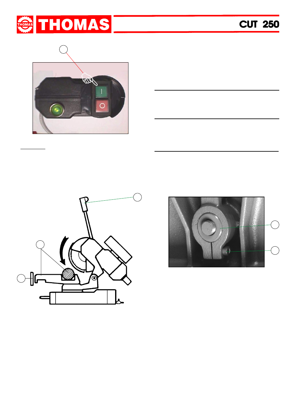 Cut 250, Regulating the machine | Dake Model Cut 250 User Manual | Page 7 / 20