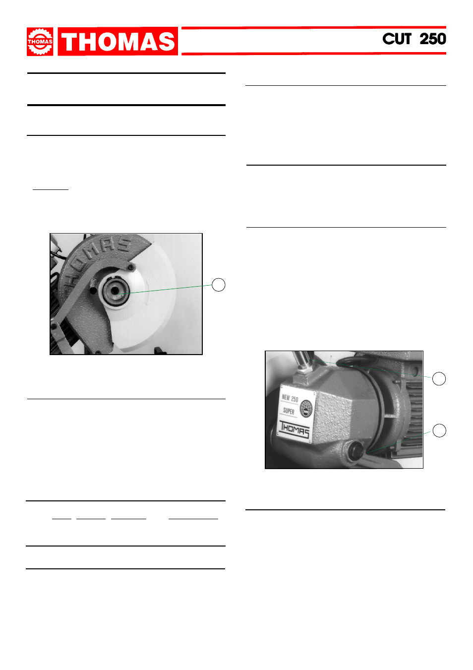 Cut 250, Routine and special maintenance | Dake Model Cut 250 User Manual | Page 8 / 20