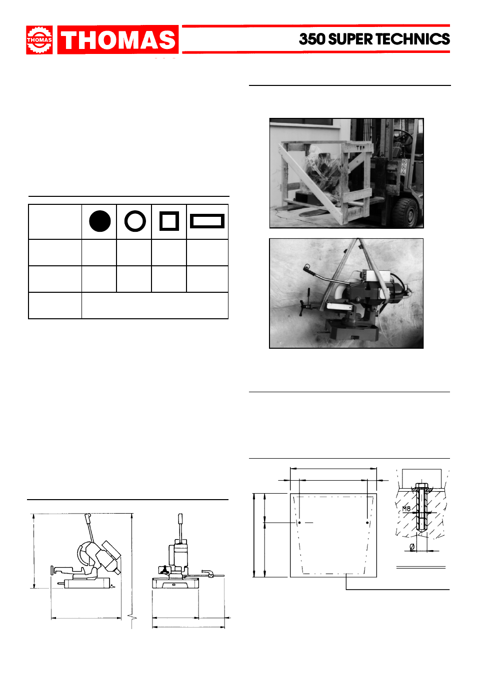 350 super technics, Technical characteristics | Dake Model Super Technics 350CE User Manual | Page 5 / 24
