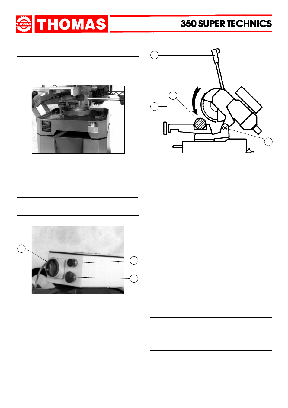 350 super technics, Description of the operating cycle, Regulating the machine | Dake Model Super Technics 350CE User Manual | Page 7 / 24