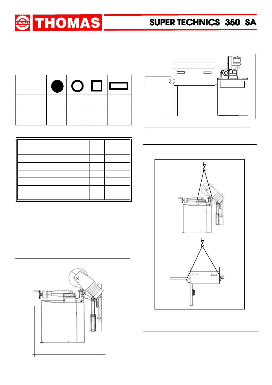 Super, Technical characteristics | Dake Model Super Technics 350SA User Manual | Page 5 / 34