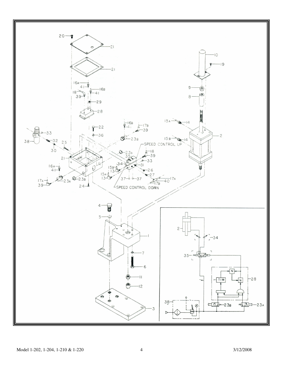 Dake Model Air Arbor Press User Manual | Page 4 / 6