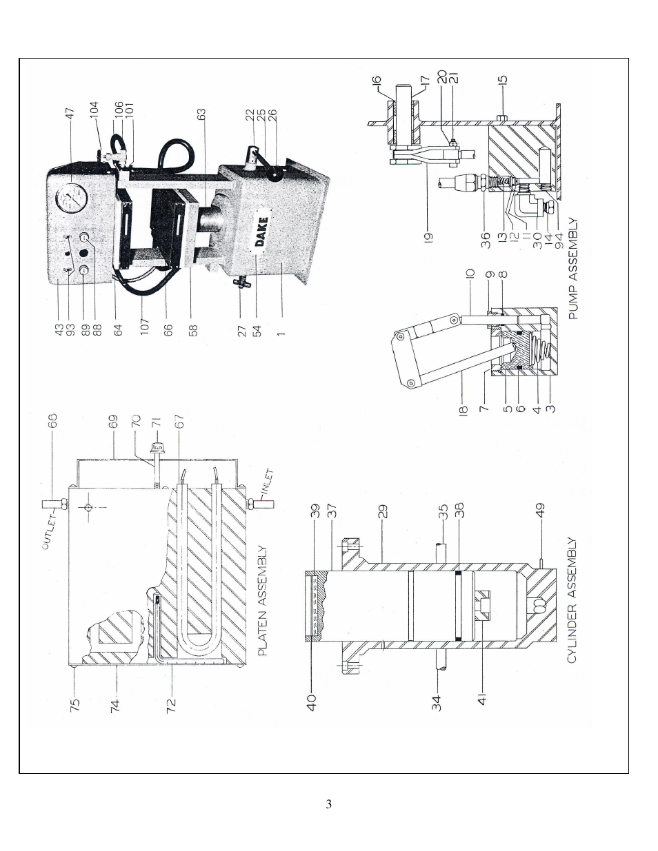 Dake Model 44 Series User Manual | Page 3 / 7