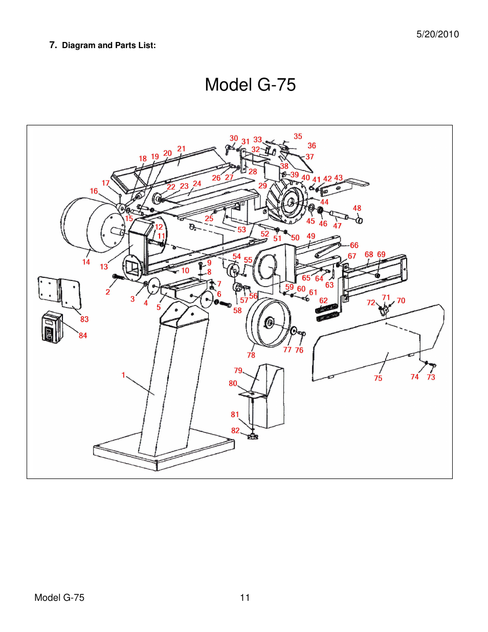 Dake Model G-75 User Manual | Page 11 / 14