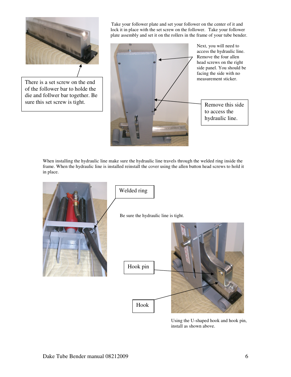 Dake Model HV 200 - Hydraulic User Manual | Page 6 / 7