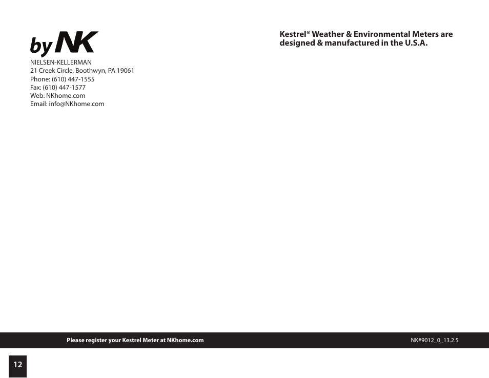 Kestrel 3500 Delta T User Manual | Page 7 / 7