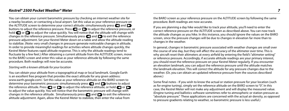 Kestrel 2500 User Manual | Page 4 / 9