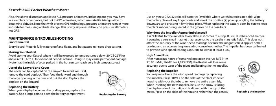 Kestrel 2500 User Manual | Page 5 / 9