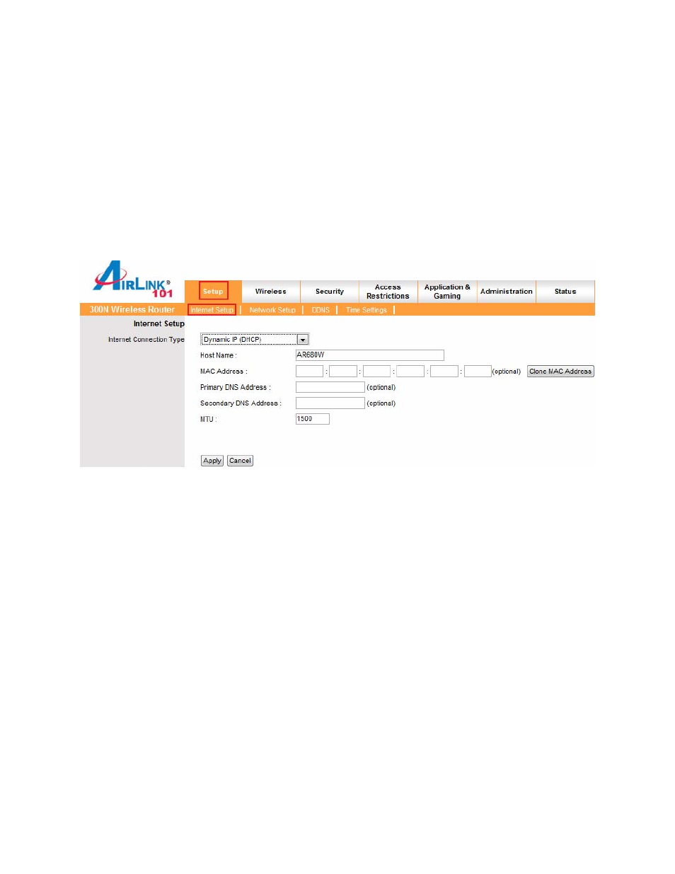 Web configuration utility | Airlink101 300N User Manual | Page 13 / 48