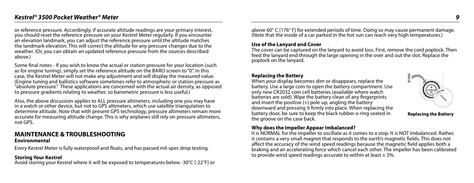 Kestrel 3500 User Manual | Page 5 / 9