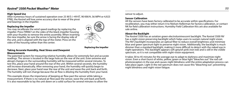 Kestrel 3500 User Manual | Page 6 / 9