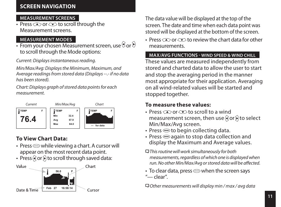 Kestrel 4000 User Manual | Page 11 / 24