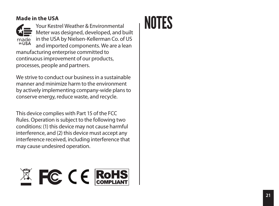 Kestrel 4000 User Manual | Page 21 / 24