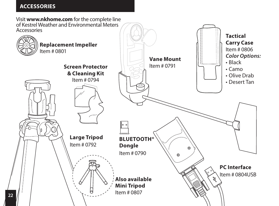 Kestrel 4000 User Manual | Page 22 / 24