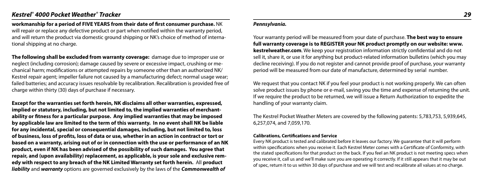 Kestrel 4000 User Manual | Page 15 / 17