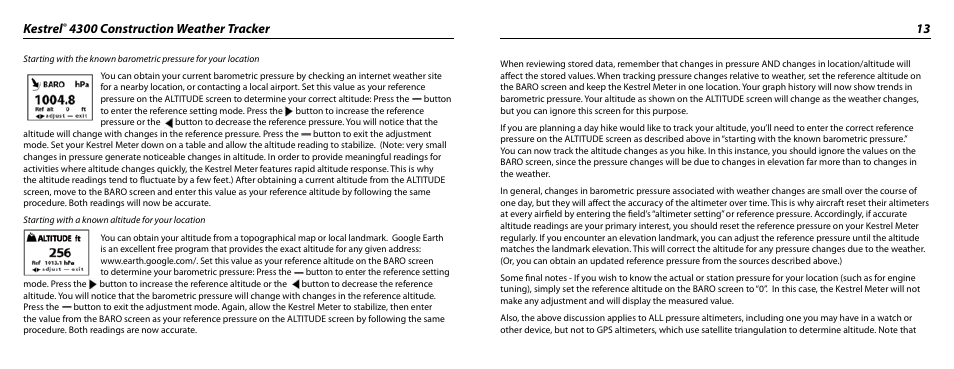 Kestrel | Kestrel 4300 (Construction) User Manual | Page 7 / 19