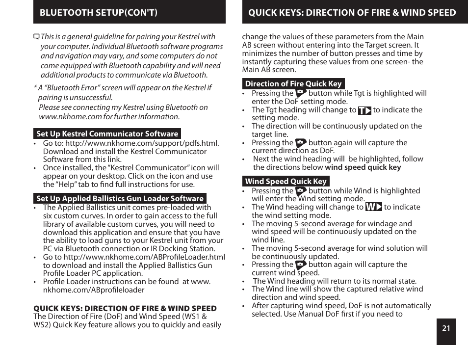 Kestrel 4500NV Applied Ballistics Meter User Manual | Page 21 / 40