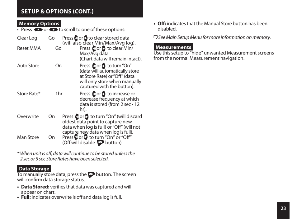 Kestrel 4500NV Applied Ballistics Meter User Manual | Page 23 / 40