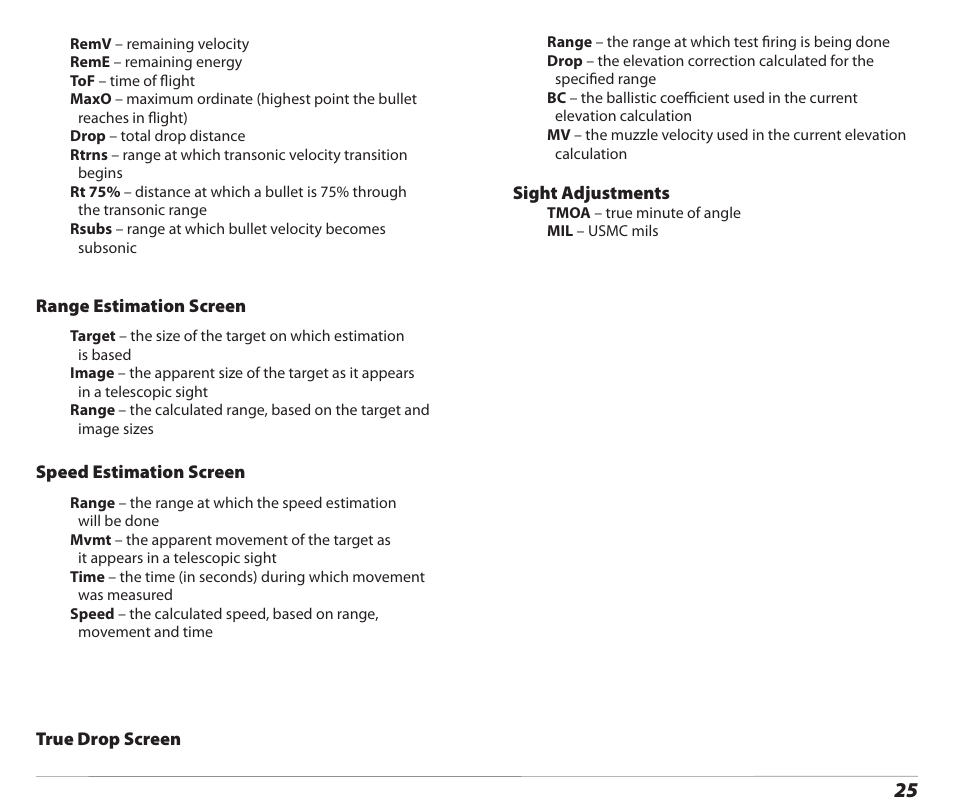 Kestrel 4500 Horus (Ballistics) User Manual | Page 13 / 15