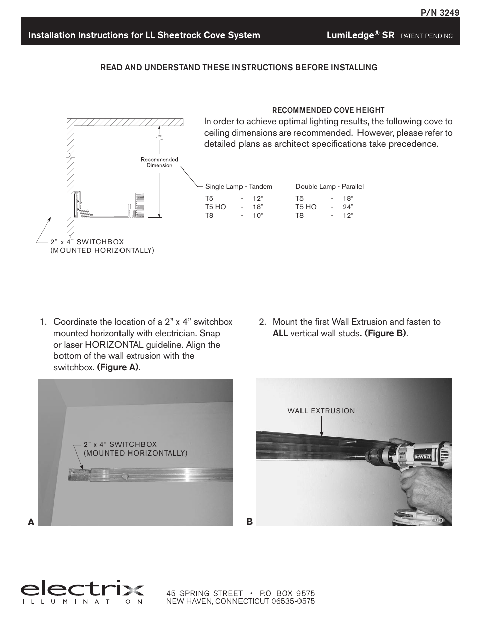 Electrix Framing System User Manual | 4 pages