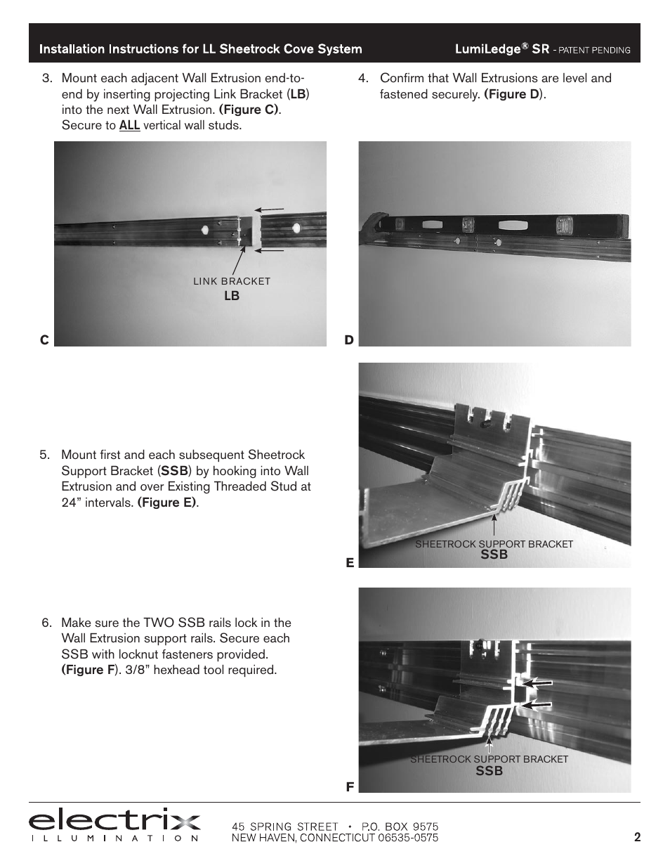 Electrix Framing System User Manual | Page 2 / 4