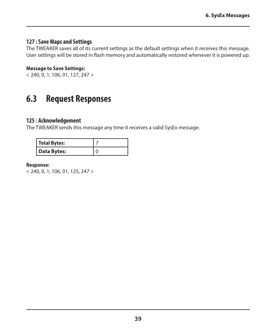 3 request responses | Electrix Tweaker User Manual | Page 39 / 44